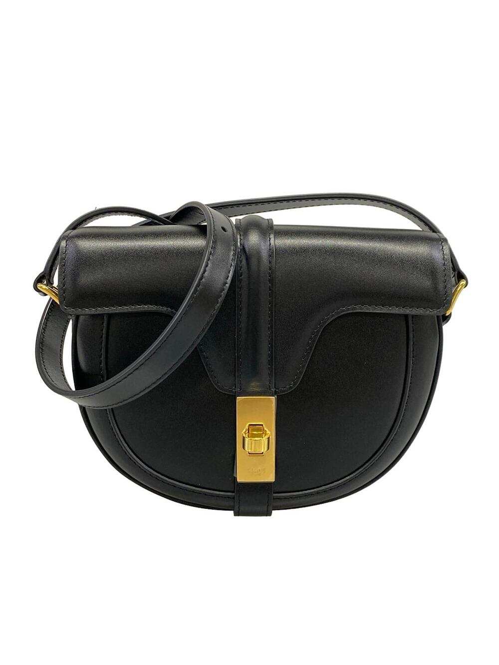 Celine Small Buzas 16 Black Satinated #371722C17B
